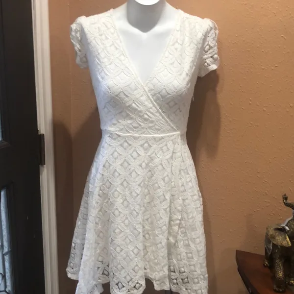 Lulus white lace dress - Image 2