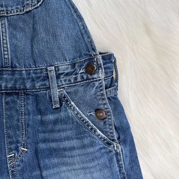 Abercrombie Blue Denim Short Overalls - Image 5