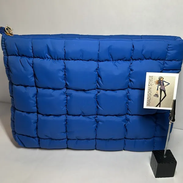 Royal Blue Quilted Storage Case - Image 7