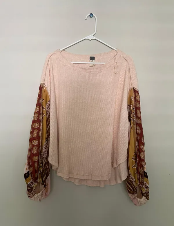 Free People Blossom Waffle Knit Thermal Top - Image 2