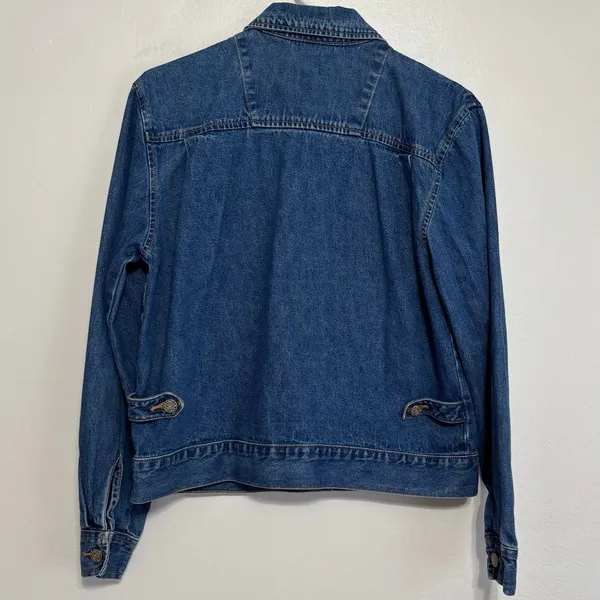 Vintage 90s Bill Blass Jeanswear Denim Jacket Small - Image 2