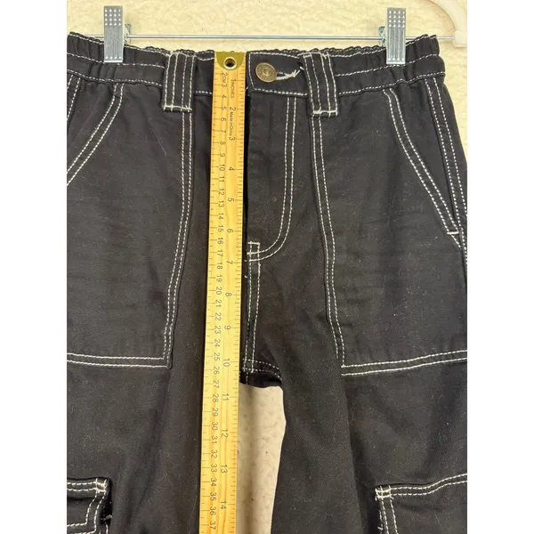 BDG Urban Outfitters Relaxed Skate Jean Black Contrast Stitch Cargo Pants 25 - Image 6