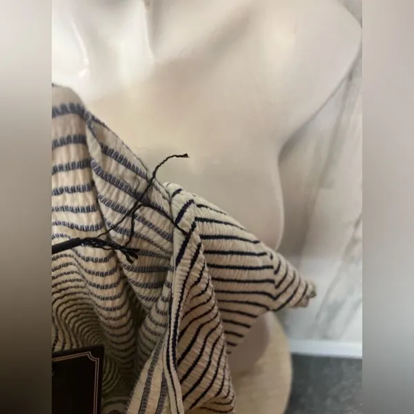 Stripped dress Gray Size L - Image 5