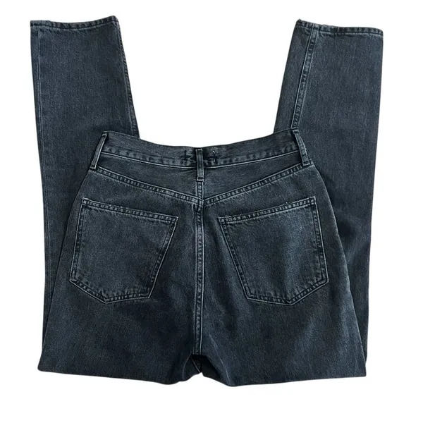 AGOLDE Fen High Rise Relaxed Taper Jeans Shambles Black Size 25 - Image 5