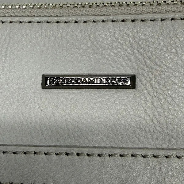 Rebecca Minkoff Crossbody Bag Leather Silver Hardware Pale Gray Small‎ - Image 11