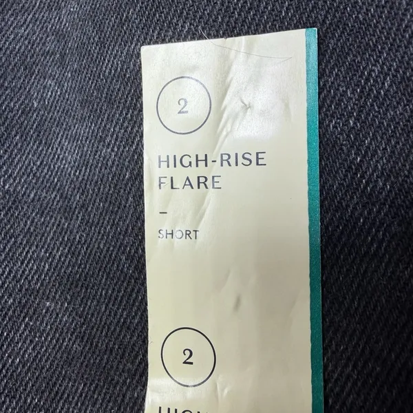 NWT Universal Thread High-Rise Flare Jeans Womens Size 2‎ Comfort Stretch Black - Image 5