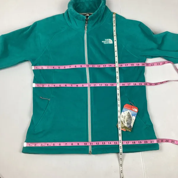 The North Face Women’s Morningglory Full Zip Fleece Jacket Teal NEW with Tag - Image 9