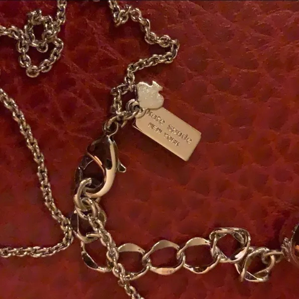 Kate Spade Silver Hole Punch Out Long Necklace - Image 6