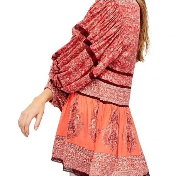 Free People Women's Revolve Luna Scarf Printed Boho Dress Small NWT v6x - Image 4