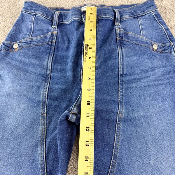 We‎ The Free Beacon Jeans Womens 30 High Rise Straight Leg Stretch Denim Blue - Image 5