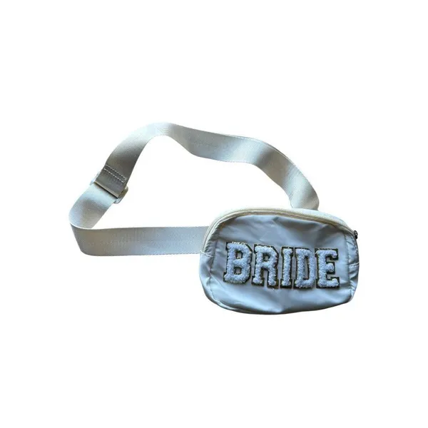 Bride Fanny Pack White Adjustable Belt Bag - Image 6