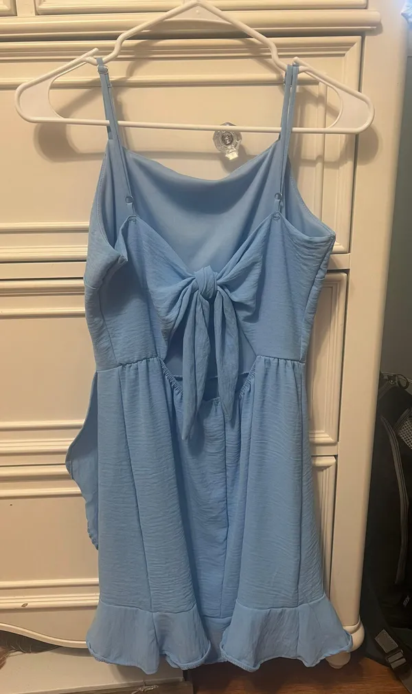 Cute mini dress blue Size L - Image 4