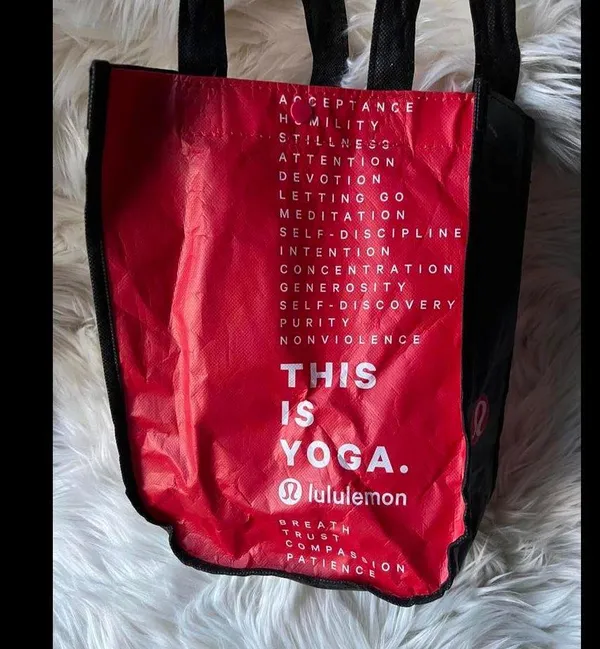 Lululemon 'This is Yoga' Tote Bag - Stylish & Practical - Image 2