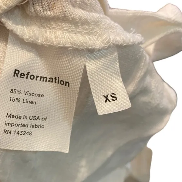 Reformation Linen Blend Crop‎ Top - Image 4