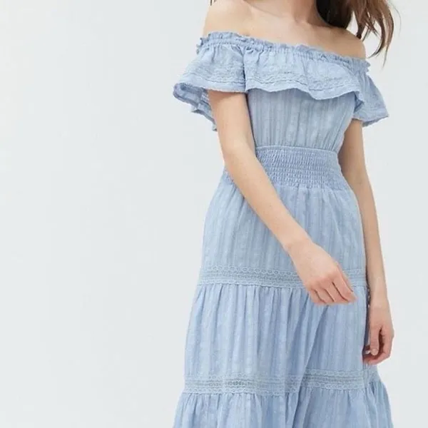 ✨Urban Outfitters Dress Forum Off-Shoulder MIDI Sz Large Dress✨ - Image 4