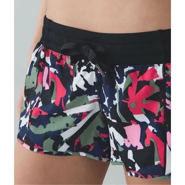 Lululemon Hotty Hot tropical pink sporty athletic 6 shorts - Image 2