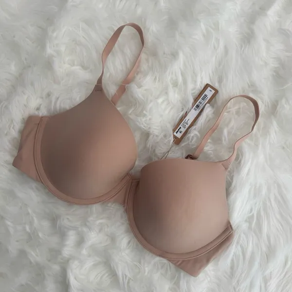 Skims Fits Everybody T-shirt Demi Bra Mica Size 34C - Image 4