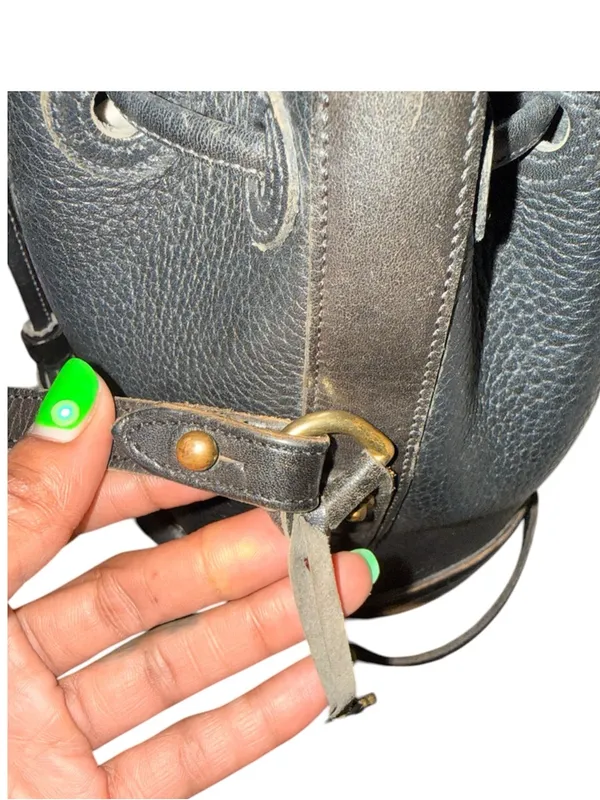 Dooney & Bourke Leather Drawstring Mini Bucket Bag - Image 7