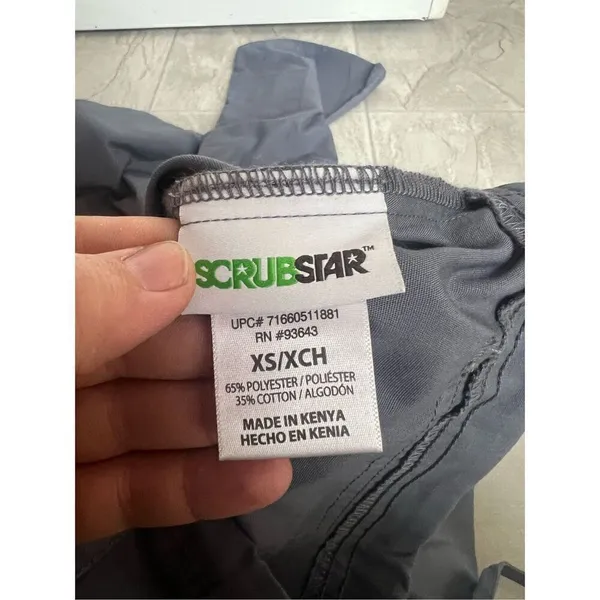 Scrubstar Condor Grey Scrub Pants Woman’s Size XS - Image 5