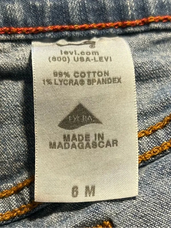 Vintage Y2K Levis 550 Stretch Denim Mid Rise Boot Cut Jeans~6~ - Image 5