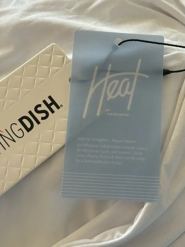 SWINGDISH Heat Valentina Pleated Skort White Size L NEW - Image 8