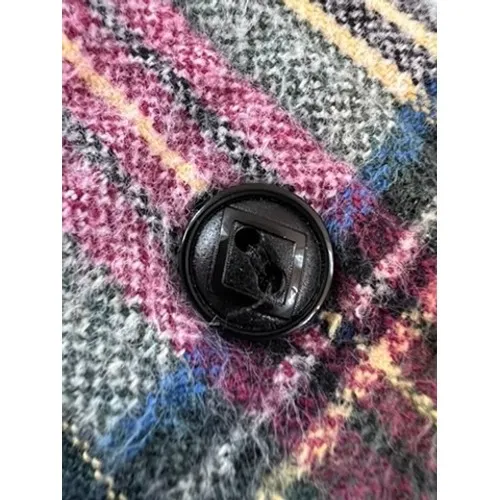 Polo Ralph Lauren Patchwork Plaid Fringe Flannel Shirt Multi Color XS - Image 10