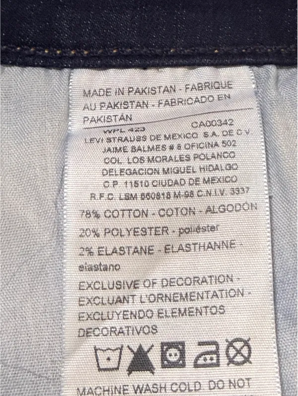 Levi Strauss Signature Modern Boot Cut Jeans Women’s 12L W31 L34 Dark Stretch - Image 8