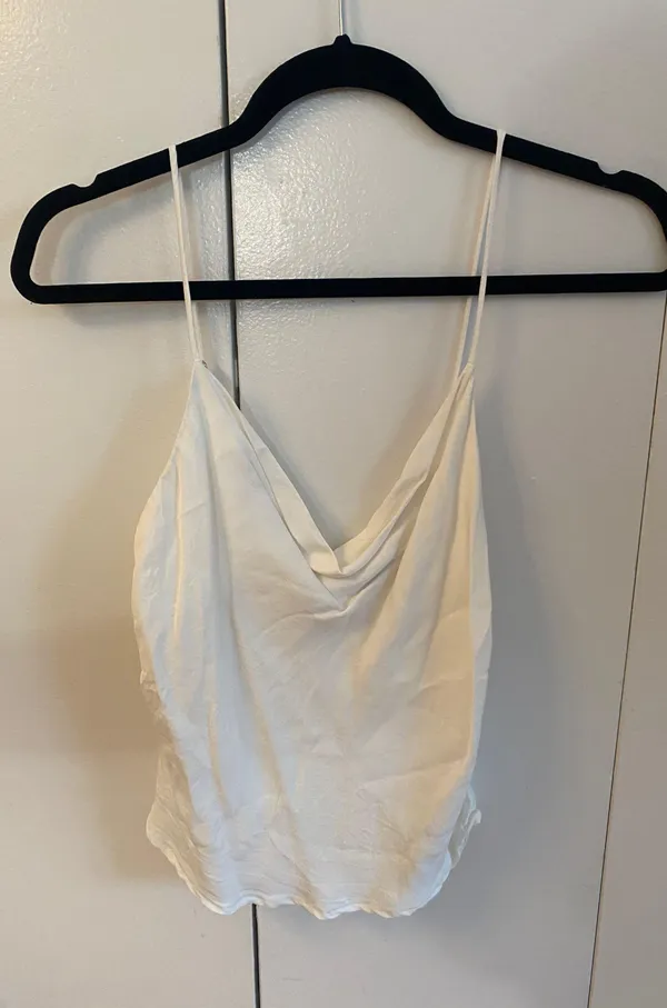 ZARA Scoop Neck Silk Tank From - Image 2