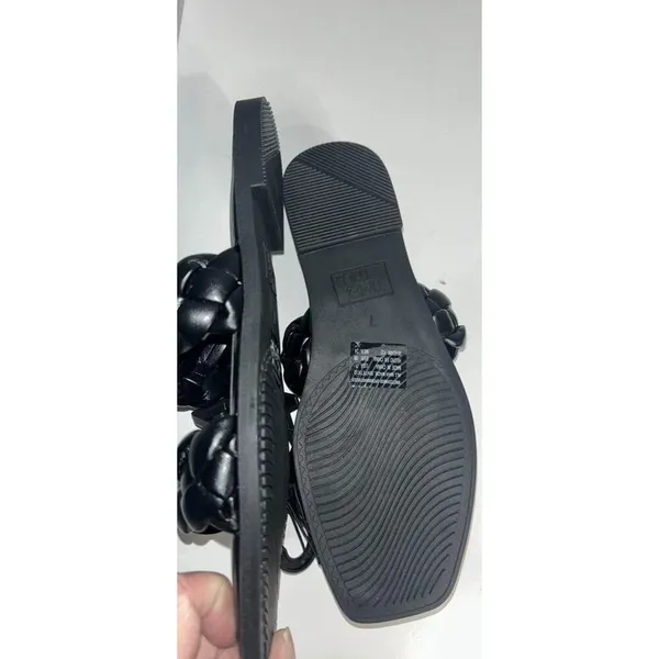 New Time & Tru Braided Sandals Women’s Size 7 - Image 3