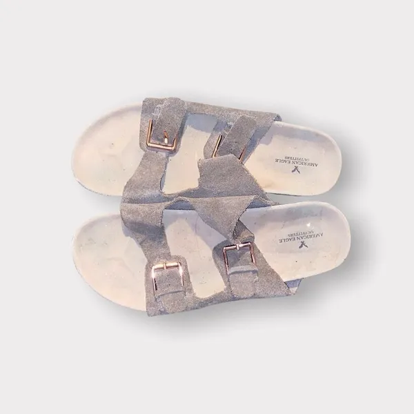 American Eagle Tan Suede Sandals Shoe Size 10 - Image 2