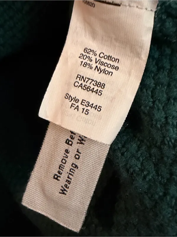 Madewell Teal Textured Knit Crossover Hem Sweater S - Image 5