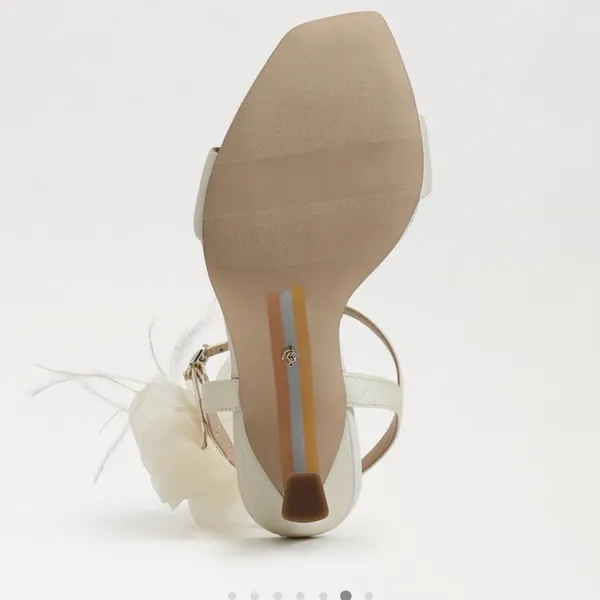 Sam Edelman Cream Floral Heels - Image 7
