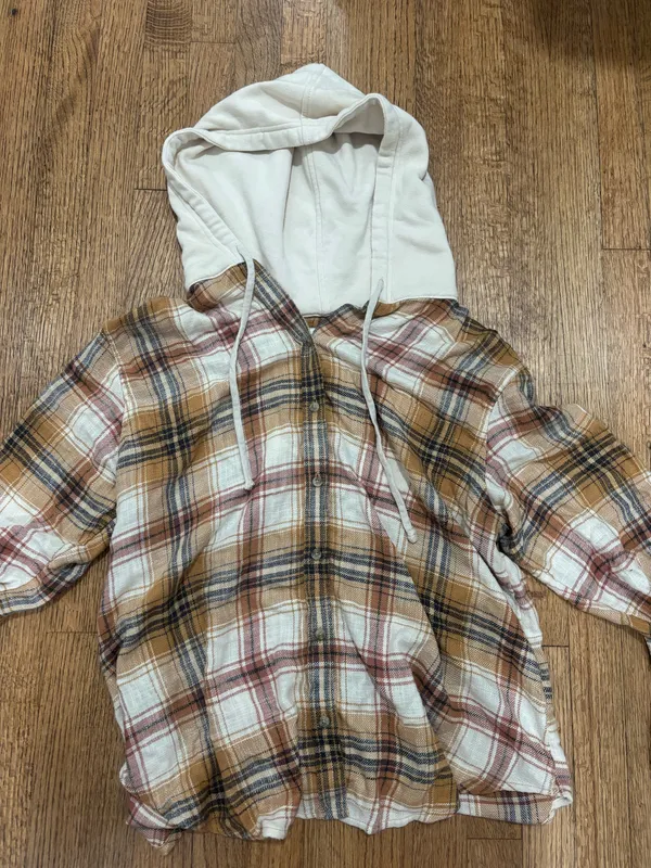 American Eagle Hoodie Flannel - Image 3