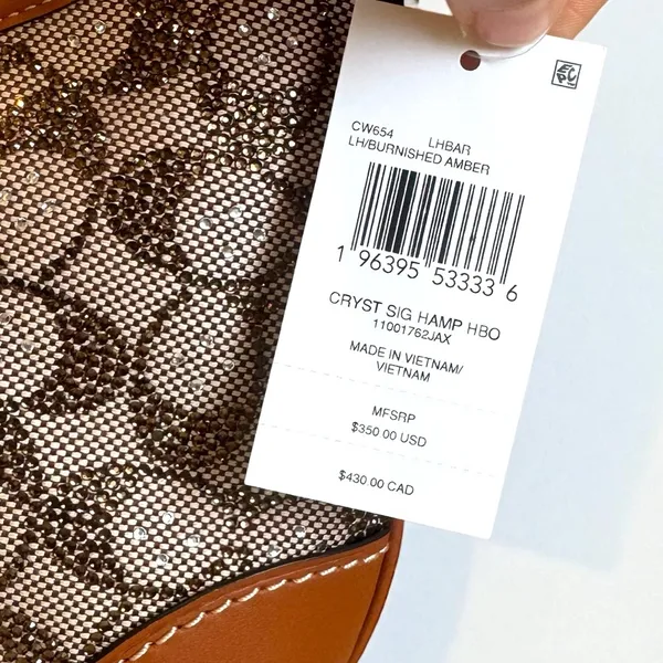 Coach Hamptons Hobo Bag In Crystal Signature Jacquard - Image 12