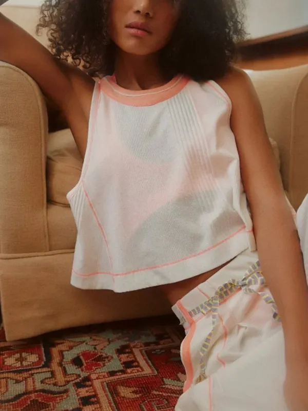 FREE PEOPLE NWT Weekender Lounge Set / Ivory Combo - Image 2