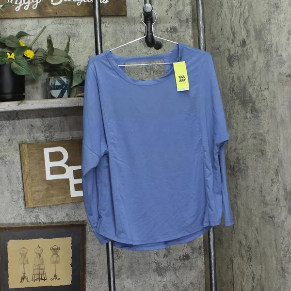 NWT All In Motion Womens Leggings-Friendly Long Sleeve Top 90612561 Blue XL - Image 6