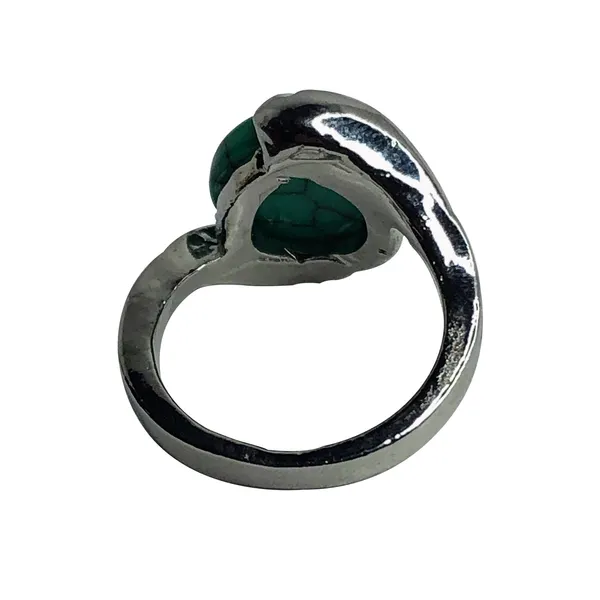 Turquoise Circle Ring - Image 6