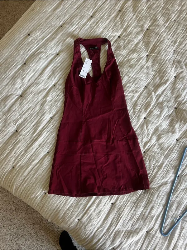 New Urban Outfitters Silence + Noise Burgundy Mini Dress - Image 4