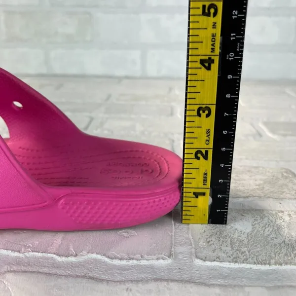 Crocs Classic Sandals Womens 7 Men 5 Pink Charms Two Double Strap Bright Comfort - Image 14