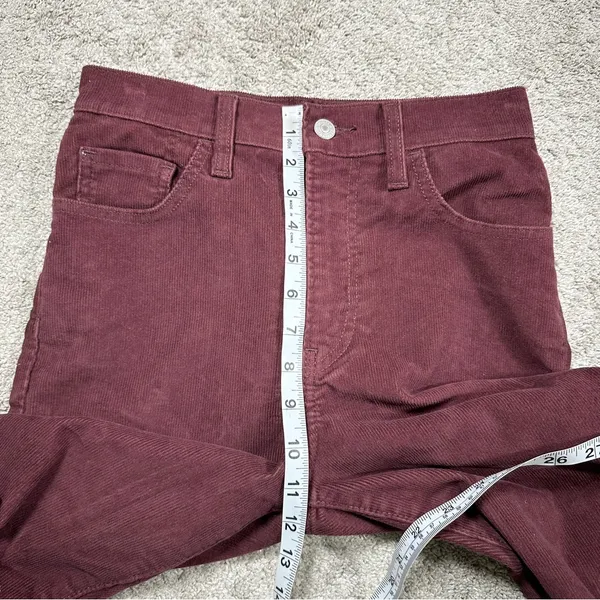 Levi’s Women’s Ribcage Straight Ankle Corduroy Pants High Rise Retro in Red 25 - Image 15