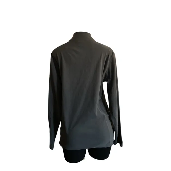 Columbia Fleece Pullover Women’s M Gray 1/4 Zip Long Sleeve Outdoor Jacket - Image 2