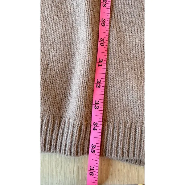 Uniqlo Women’s Long Cardigan Wool Blend Sweater Hooded Small Pockets Button - Image 5