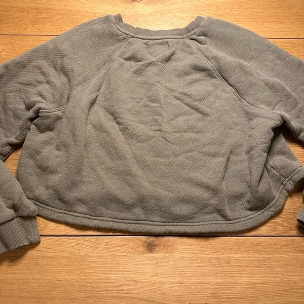 Madewell cropped pullover MWL green xs - Image 9