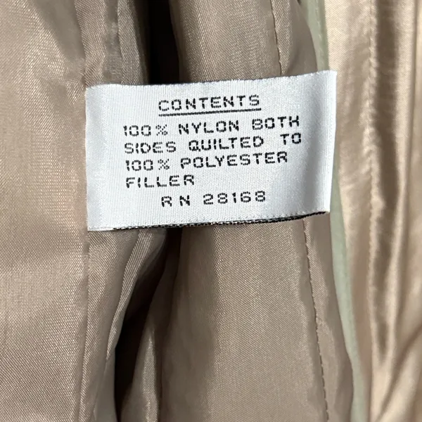Vintage The Legend Tan Belted Trench Coat Jacket‎ Removable Liner Utility Spy - Image 7
