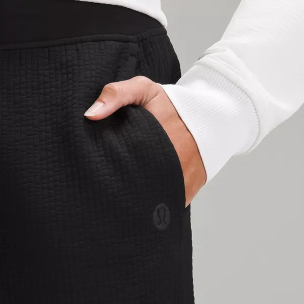 Lululemon Textured High Rise Flared Track Pant Black Size 12 NWT - Image 3
