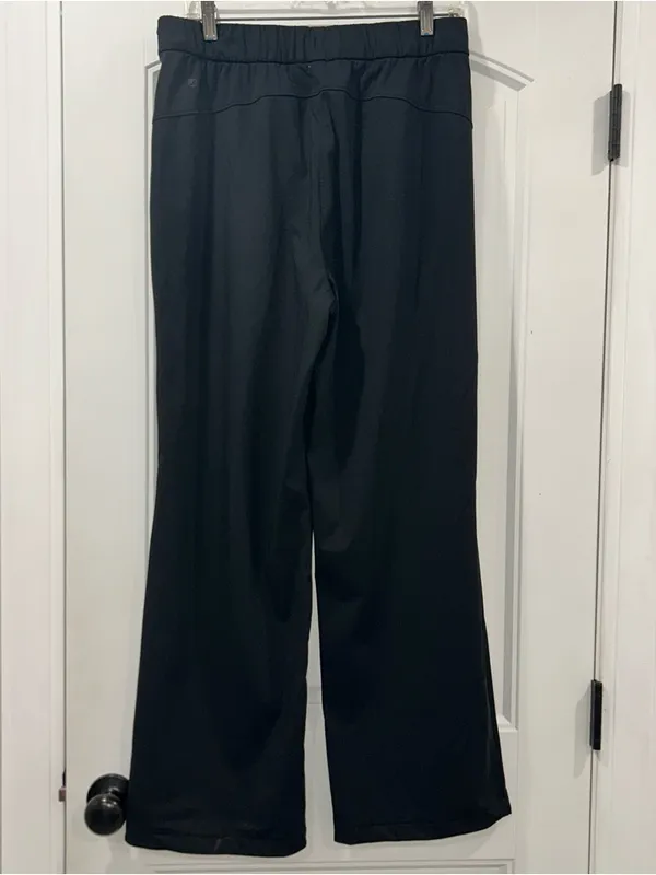 Black Wide Leg Drawstring Pants Size L - Image 4