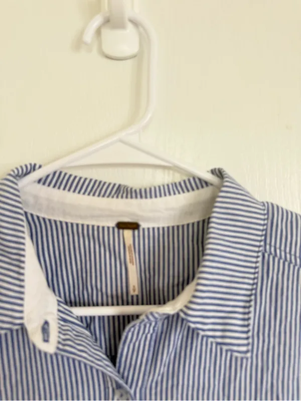 Free People All For You Striped Shirt Dress - Image 6