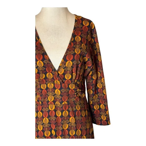 Patagonia‎ Dress Women Medium Orange Bijou Dot Bengal Margot Mini Athleisure - Image 7