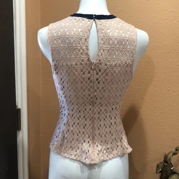Endless rose beige lace peplum top - Image 4