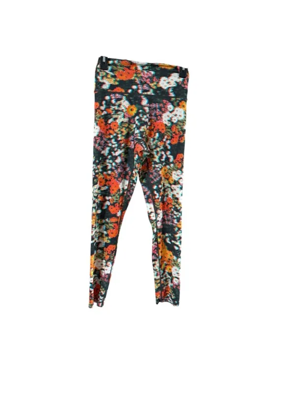 aerie Orange Multicolor Floral Leggings - Image 3